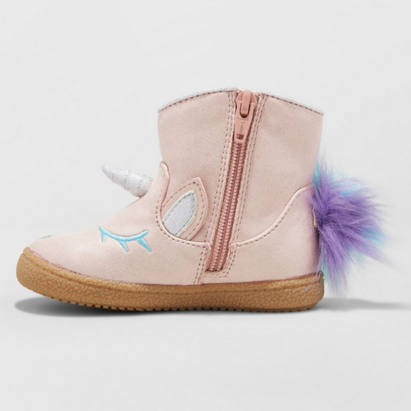 Toddler Girls' Leticia Metallic Unicorn Ankle Boot - Picture 3 of 3